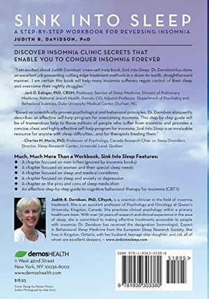 Sink Into Sleep: A Stepbystep Workbook For Reversing Insomnia,Used
