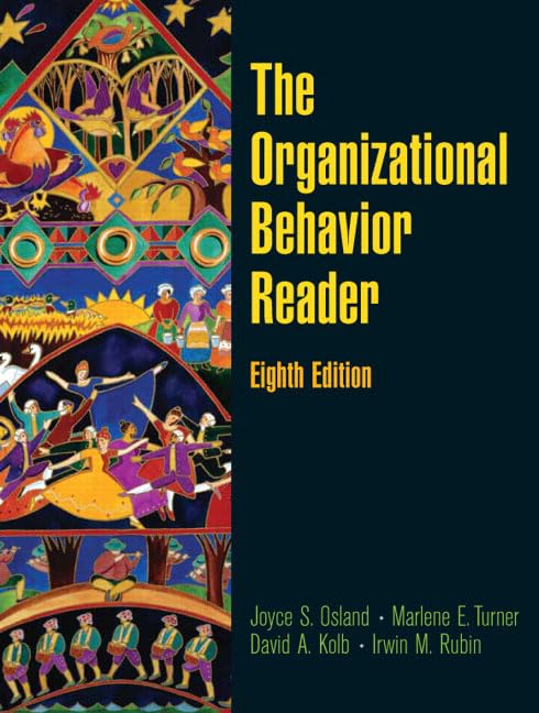 The organizational Behavior Reader,Used