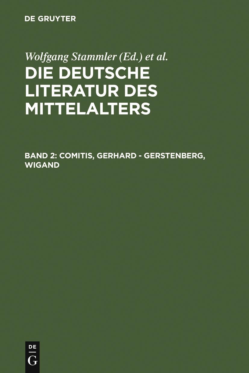 Comitis, Gerhard  Gerstenberg, Wigand (German Edition),Used