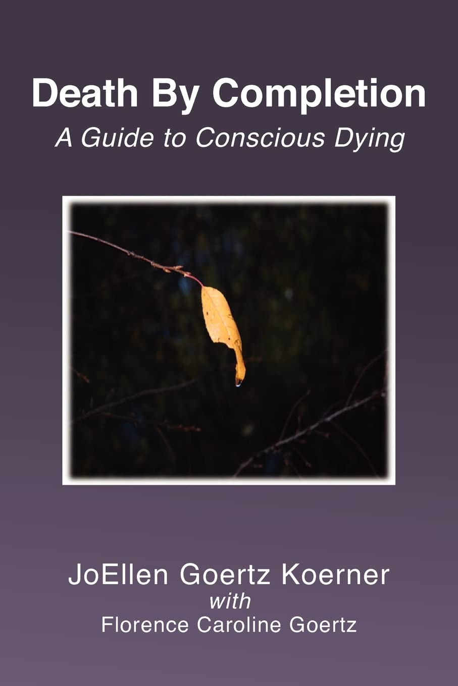 Death By Completion: A Guide To Conscious Dying,Used