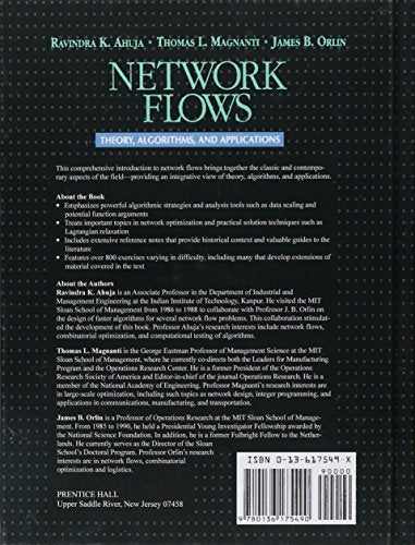 Network Flows: Theory, Algorithms, and Applications,Used