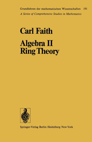 Algebra II Ring Theory: Vol. 2: Ring Theory,Used