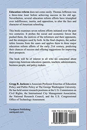 History of American Education Reform: Lessons for the Future,Used