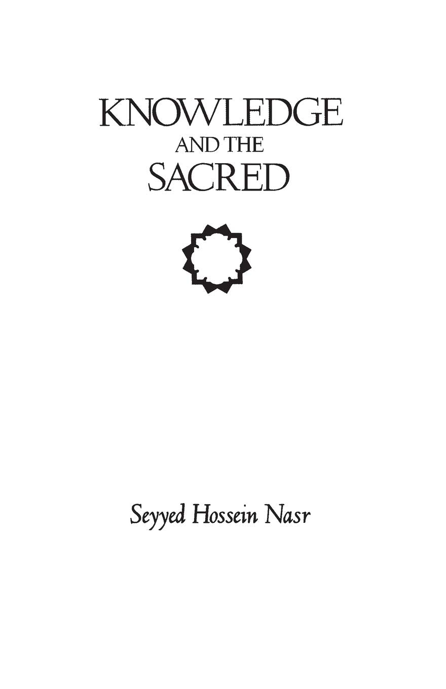 Knowledge and the Sacred,Used