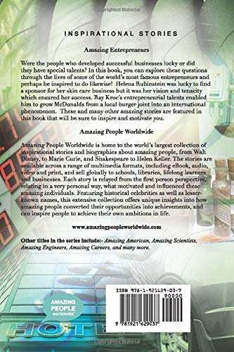 Amazing Entrepreneurs: Inspirational Stories (Amazing People Worldwide  Inspirational Stories)