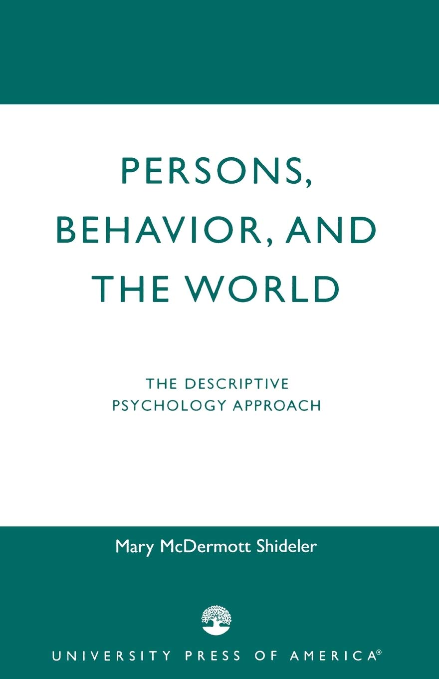 Persons, Behavior, And The World,Used