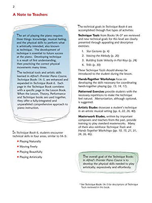 Premier Piano Course Technique, Bk 6 (Premier Piano Course, Bk 6),Used