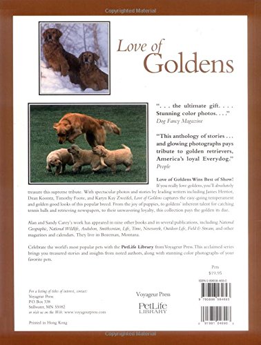 Love of Goldens: The Ultimate Tribute to Golden Retrievers (Petlife Library),Used
