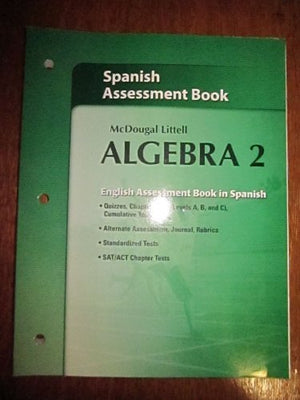 McDougal Littell Algebra 2 Assessment Book,New