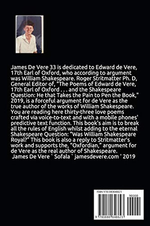 James DeVere 33: Love Songs for Edward de Vere, 17th Earl of Oxford,Used