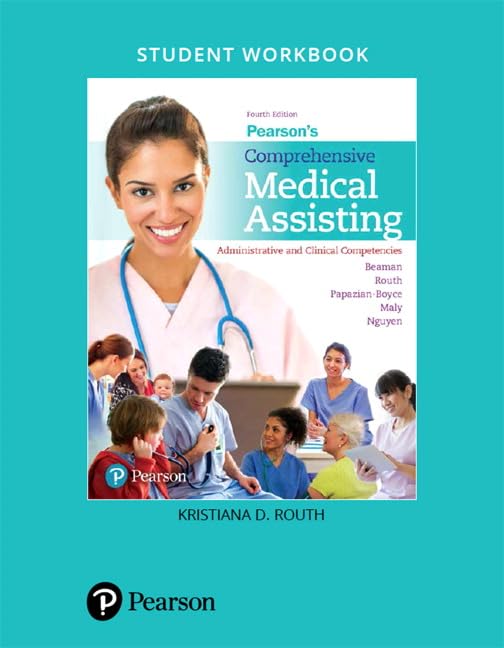 Student Workbook for Pearson's Comprehensive Medical Assisting: Administrative and Clinical Competencies,Used