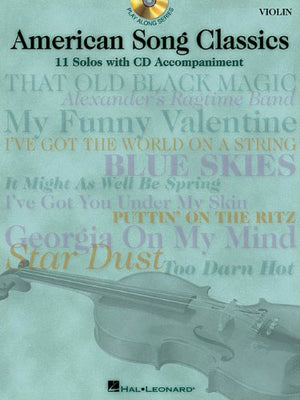 American Song Classics: 11 Solos with CD Accompaniment (Violin),Used