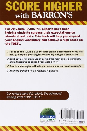 Essential Words for the TOEFL: Test of English As a Foreign Language,Used
