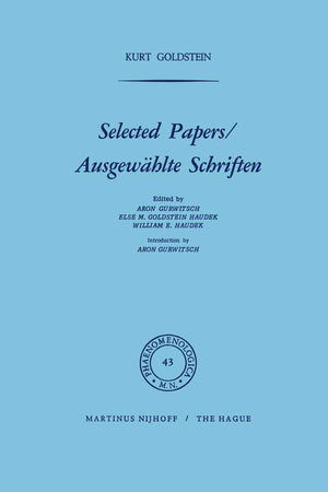 Selected Papers/Ausgewhlte Schriften (Phaenomenologica, 43),Used