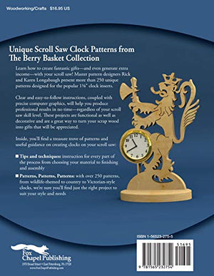 Miniature Wooden Clocks for the Scroll Saw: Over 250 Patterns from the Berry Basket Collection for Mini Clock Inserts (Fox Chape,Used