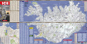 StreetSmart Iceland Map by VanDam laminated pocketsize, country planning and driving map with all attractions, sights, hotels, ,New