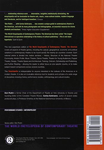 The World Encyclopedia of Contemporary Theatre: The Americas,Used