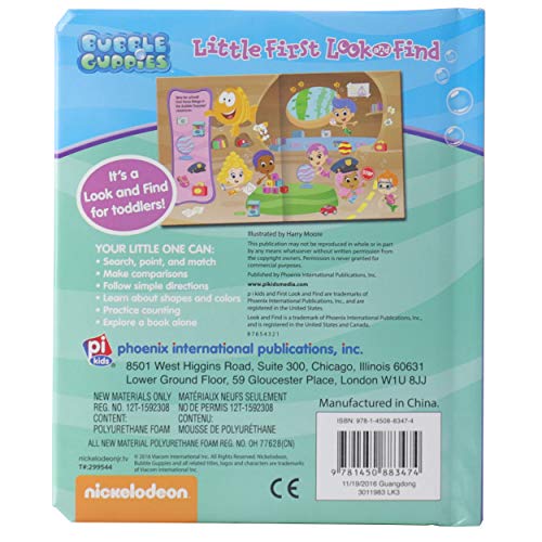 Nickelodeon Bubble Guppies  First Look and Find Activity Book  PI Kids,Used