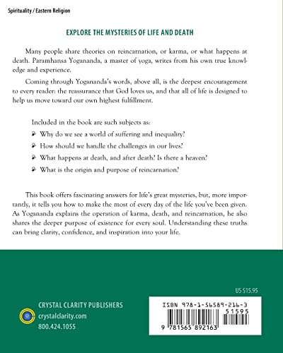 Karma and Reincarnation: The Wisdom of Yogananda, Volume 2,Used