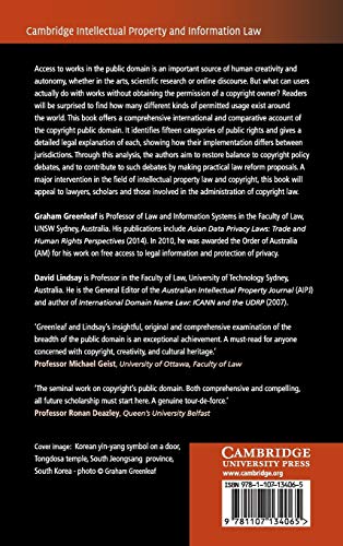 Public Rights: Copyright's Public Domains (Cambridge Intellectual Property and Information Law, Series Number 45),Used