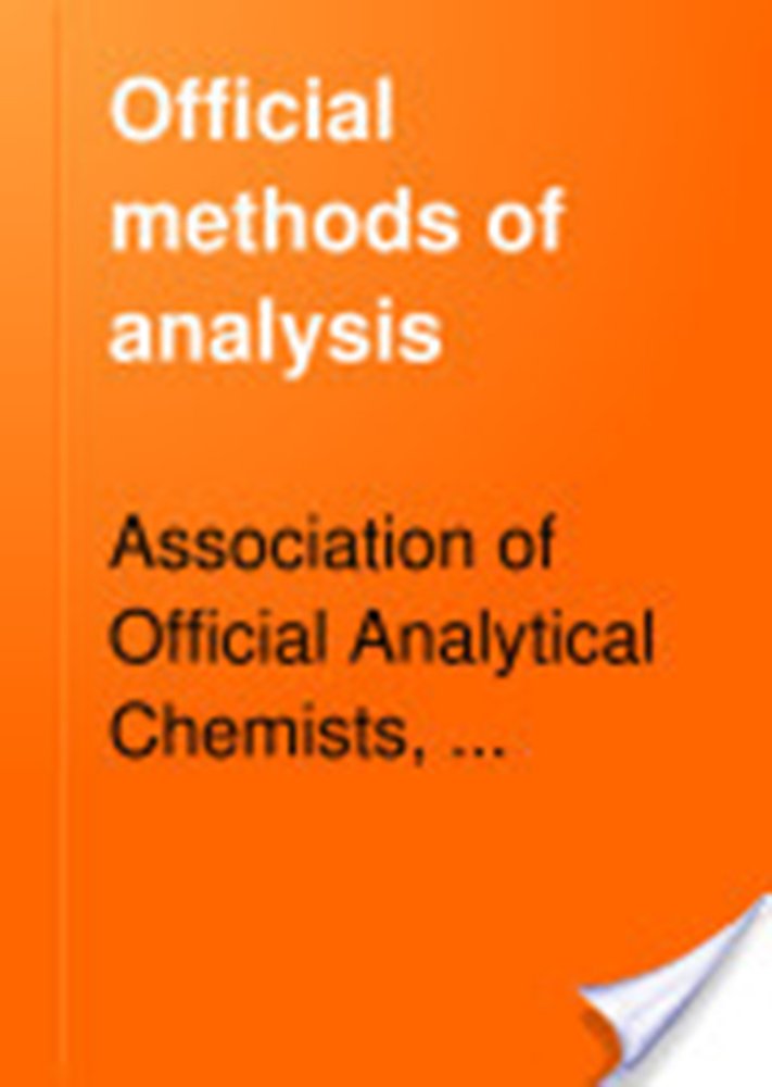 Official Methods Of Analysis Of The Association Of Official Analytical Chemists. Fifteenth Edition. Two Volumes