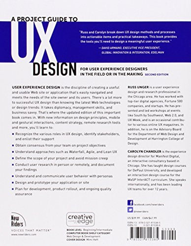 Project Guide to UX Design, A: For user experience designers in the field or in the making (Voices That Matter),Used
