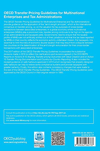 Oecd Transfer Pricing Guidelines for Multinational Enterprises and Tax Administrations 2017: Edition 2017,Used