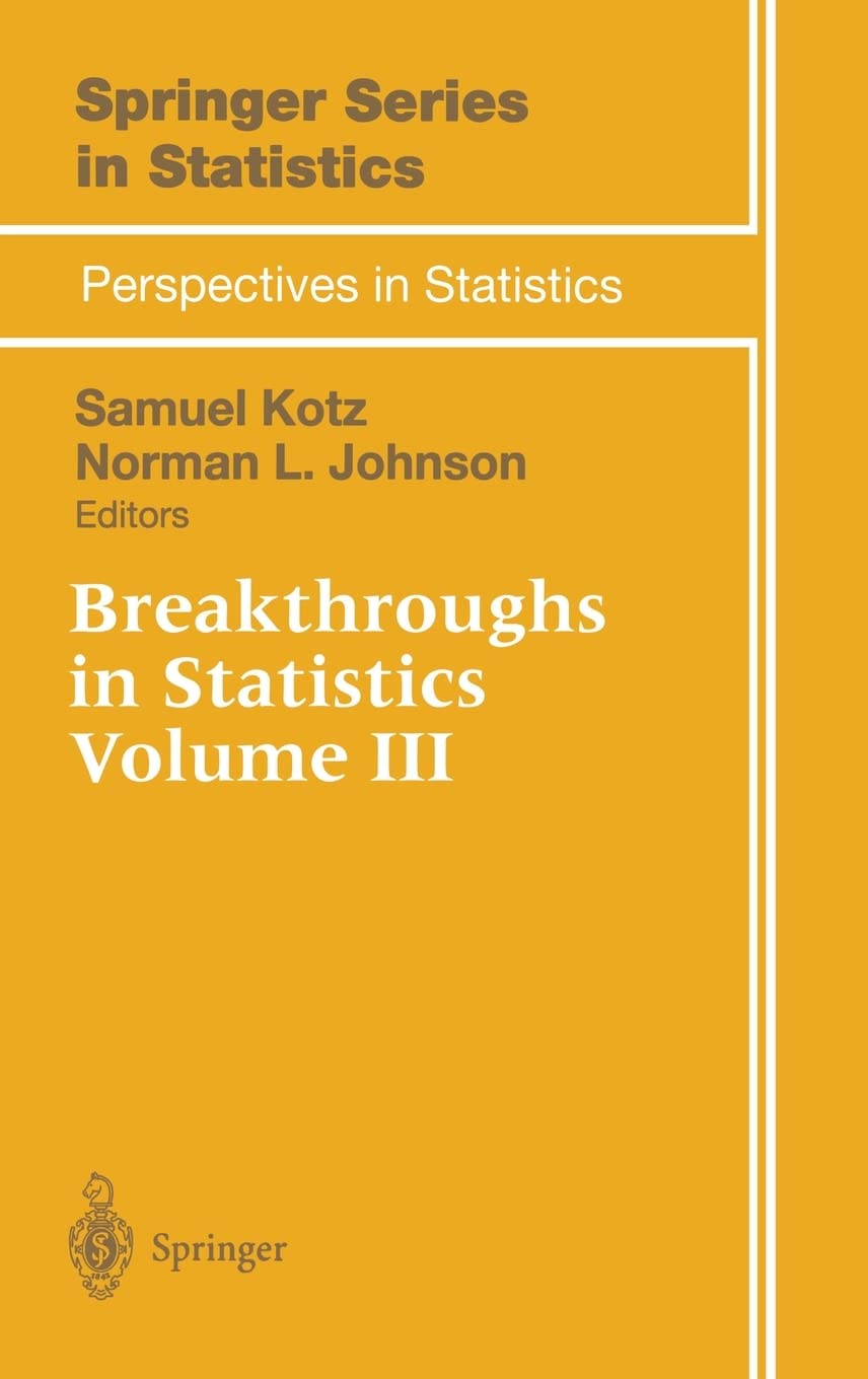 Breakthroughs in Statistics: Volume III (Springer Series in Statistics / Perspectives in Statistics),Used