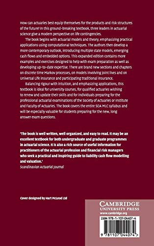 Actuarial Mathematics For Life Contingent Risks (International Series On Actuarial Science)