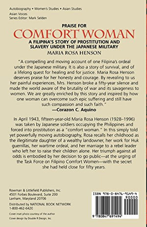 Comfort Woman: A Filipina's Story of Prostitution and Slavery under the Japanese Military (Asian Voices),Used