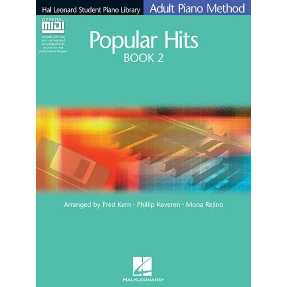 Popular Hits Book 2  Book/GM Disk Pack: Hal Leonard Student Piano Library Adult Piano Method,Used