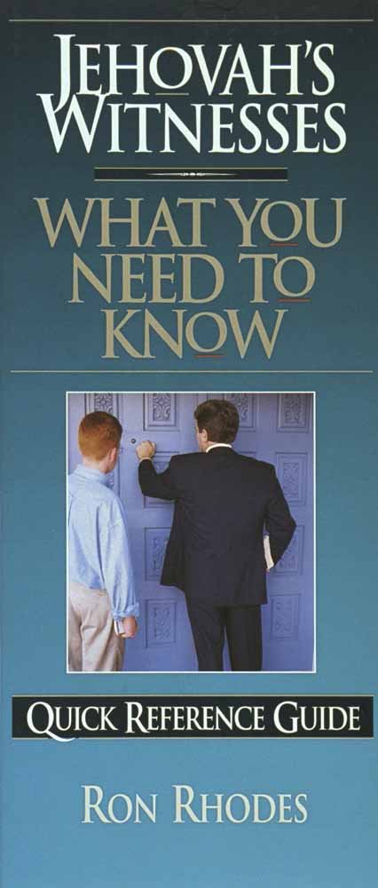 Jehovah's Witnesses: What You Need to Know Quick Reference Guide,Used