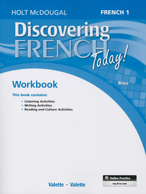 Discovering French Today: Student Edition Workbook Level 1 (French Edition),New