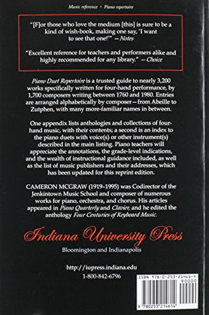 Piano Duet Repertoire: Music Originally Written for One Piano, Four Hands,Used