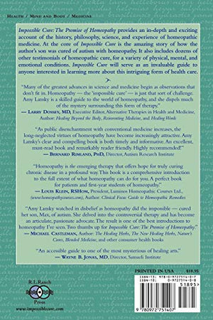 Impossible Cure: The Promise Of Homeopathy,New