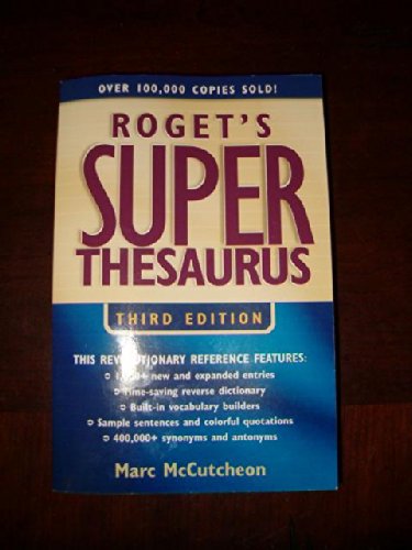 Roget S Super Thesaurus (Rogets),Used