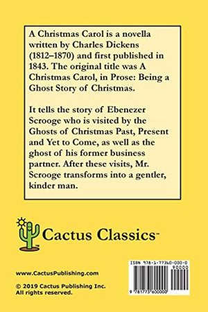 A Christmas Carol (Cactus Classics Large Print): In Prose Being A Ghost Story of Christmas; 16 Point Font; Large Text; Large Typ,Used
