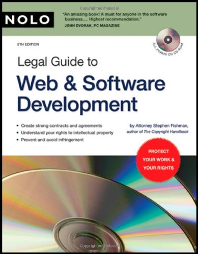 Legal Guide to Web & Software Development (book with CDRom),Used