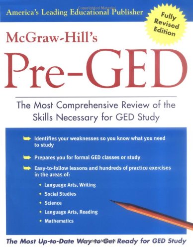 McGrawHill's PreGED : The Most Comprehensive Review of the Skills Necessary for GED Study,Used