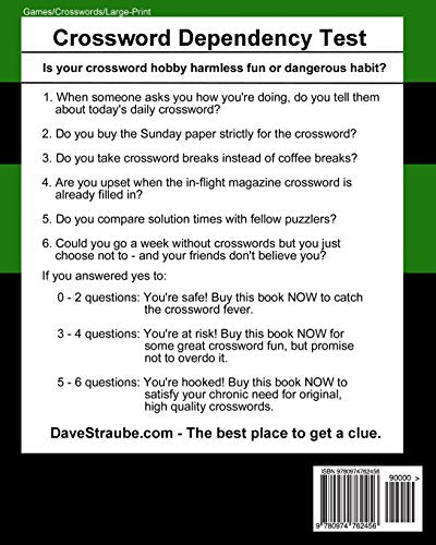 Not Your Typical LargePrint Crosswords #2  Golf: From Tee to Green,Used