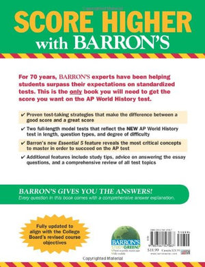 Barron'S Ap World History (Barron'S Study Guides)-used