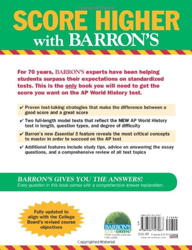 Barron'S Ap World History (Barron'S Study Guides)-used