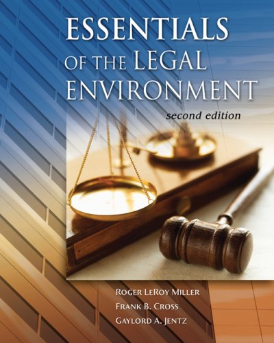 Essentials of the Legal Environment (Advantage Series),Used