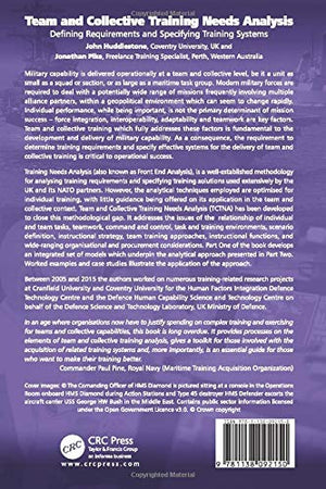 Team and Collective Training Needs Analysis: Defining Requirements and Specifying Training Systems (Human Factors in Defence),Used