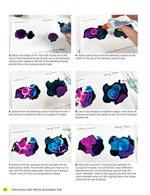 Creating Art with Alcohol Ink: Complete Guide to 12 Easy Techniques, 17 Spectacular Projects (Design Originals) How to Paint wit,Used