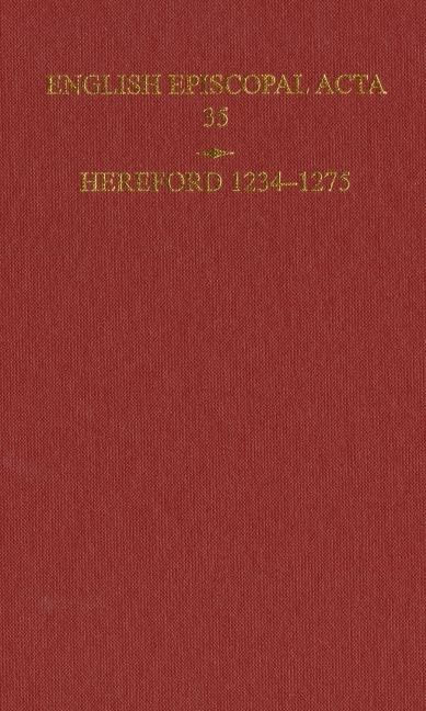 English Episcopal Acta 35, Hereford 12341275