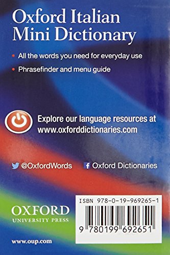 Oxford Italian Mini Dictionary,Used
