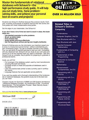 Schaum's Outline of Fundamentals of Relational Databases,Used