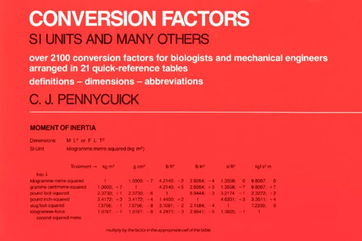 Conversion Factors: S. I. Units and Many Others,Used