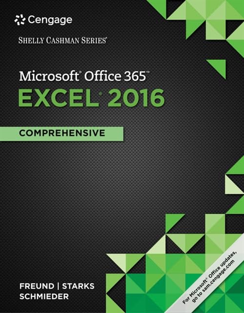 Shelly Cashman Series Microsoftoffice 365 & Excel 2016: Comprehensive